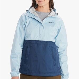 MARMOT PreCip Eco Anorak Breathable, Waterproof, Tide Blue/ Arctic Navy, jacket